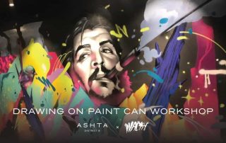 Drawing on Paint Can Workshop With WACKY