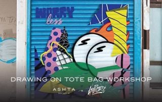 Drawing on Tote Bag Workshop With EYELECTRIC
