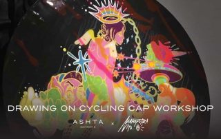 Drawing on Cycling Cap Workshop With MAHAPUTRA VITO Drawing on Cycling Cap Workshop With MAHAPUTRA VITO