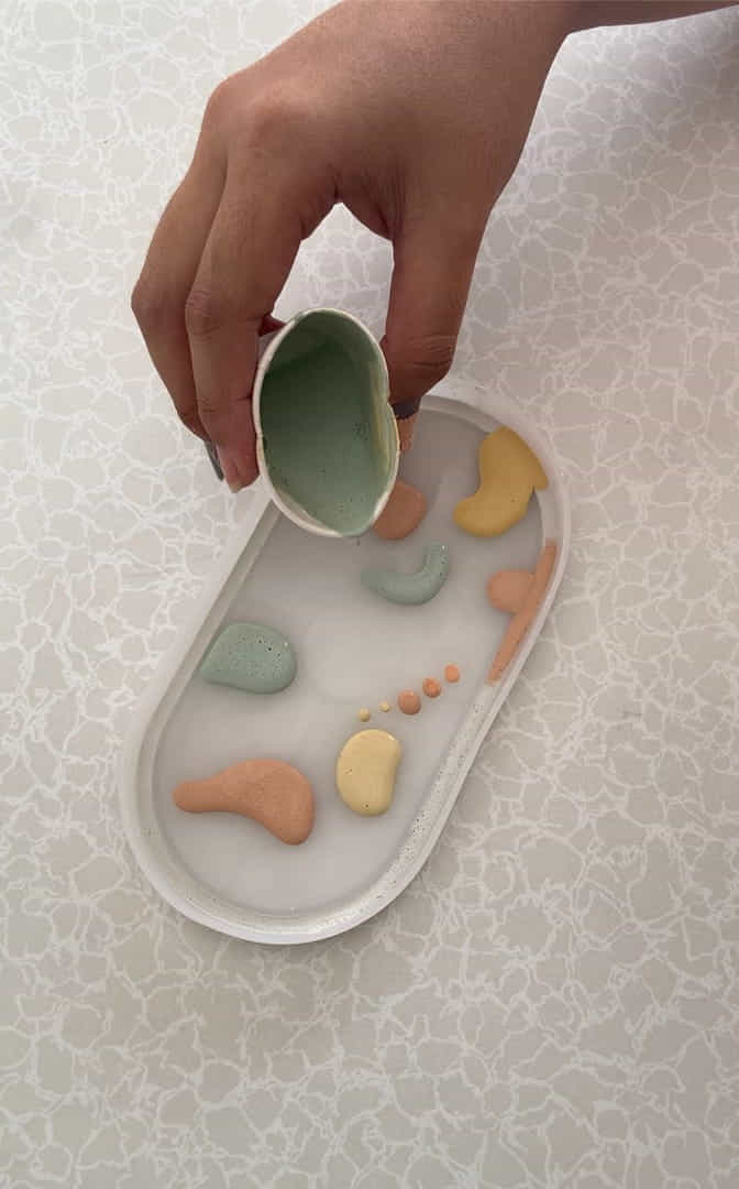 WALL ART KU (1) Colorblock Eco-Resin Workshop