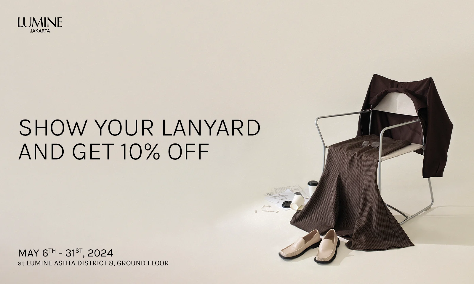 SHOW YOUR LANYARD & GET 10% OFF