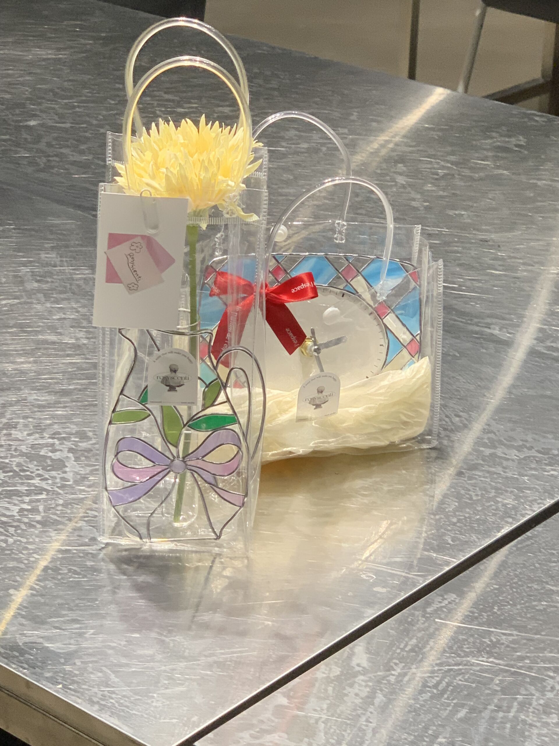 IMG_1186 (1) Glass Art Desk Clock