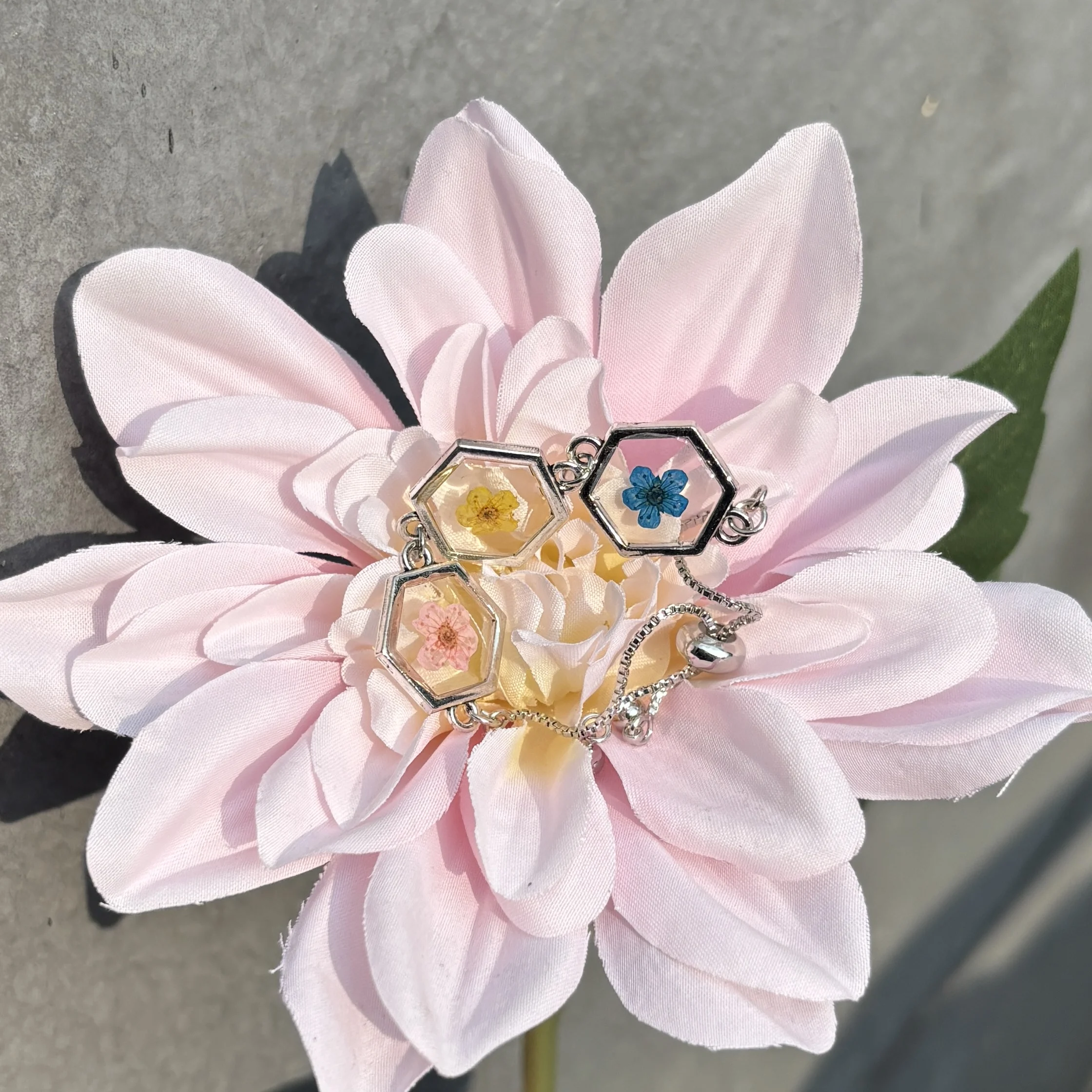 Floral Resin Keychain for Perfume